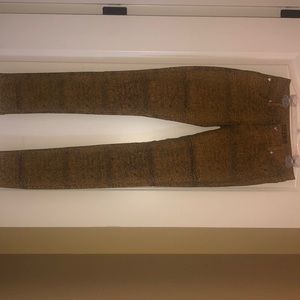 Long snake-skin skinny jeans